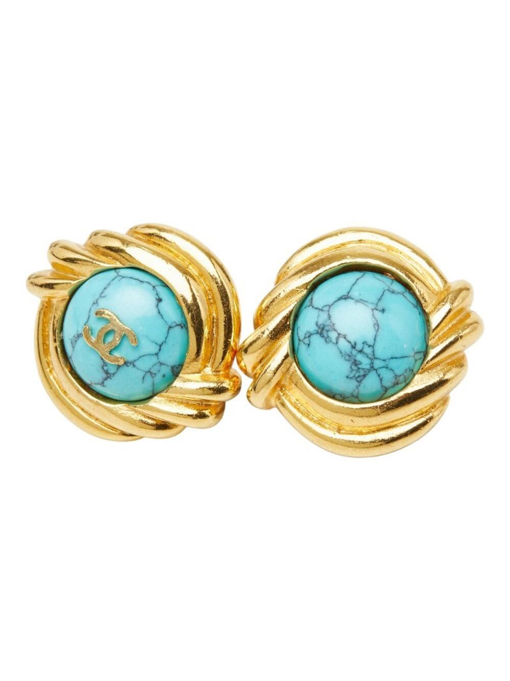 Chanel Cc Logo Clip-On Earrings Gold- #276134C50B